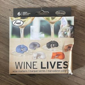 Wine Glass Markers: Cats (6ct)